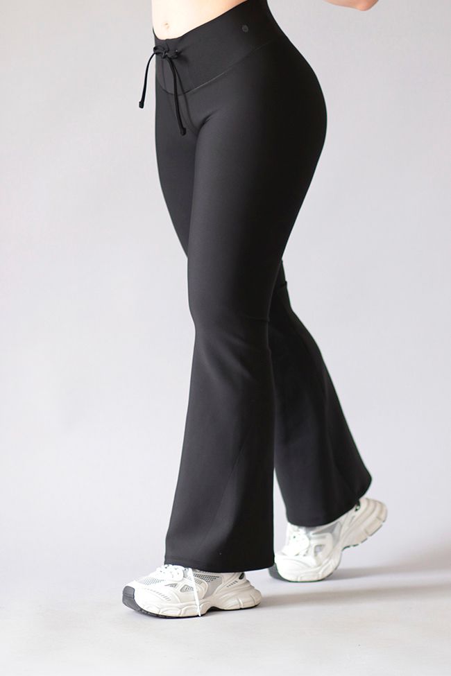 Flared Pants with Drawstring