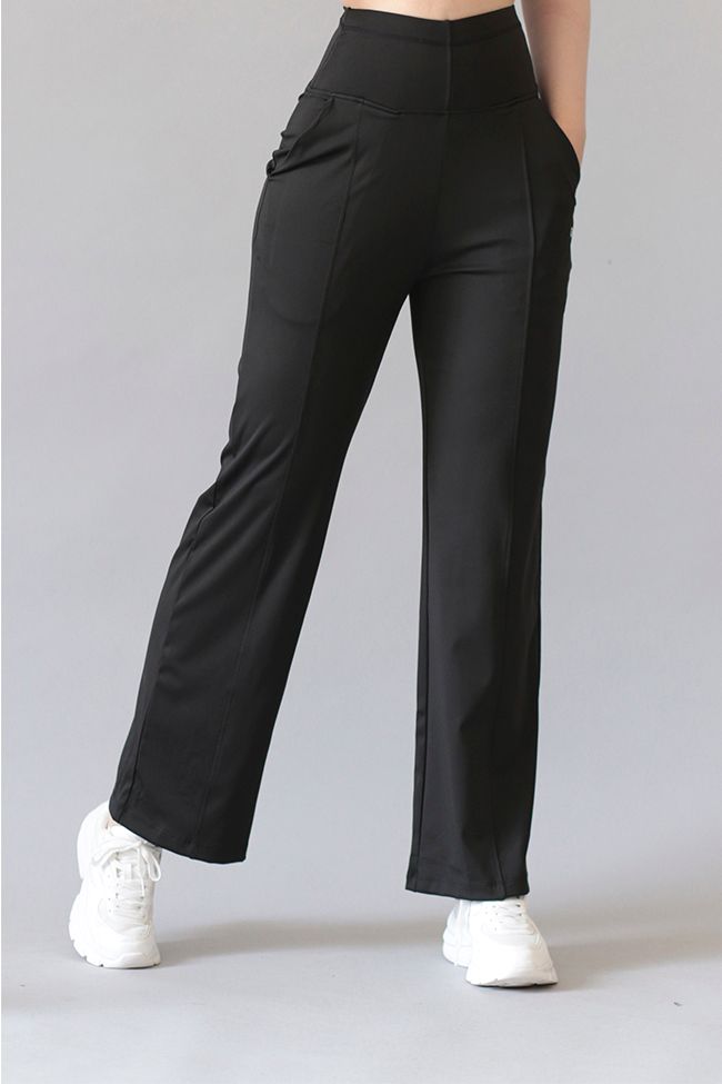 Straight Pants with Pockets