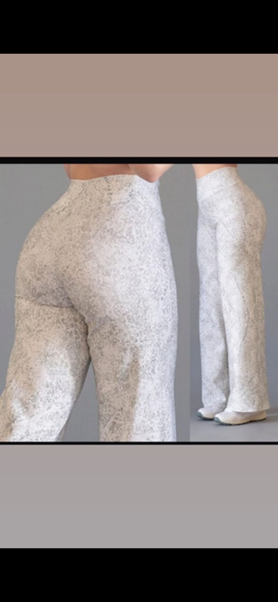 Marble Print Pants
