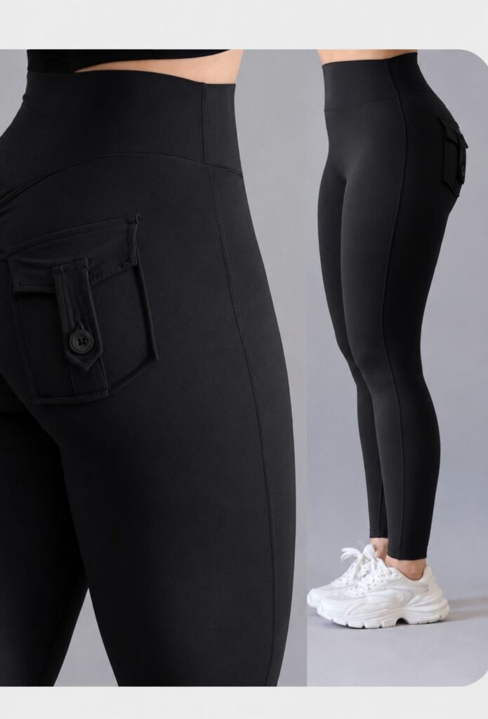 Leggings with Back Cargo Pocket