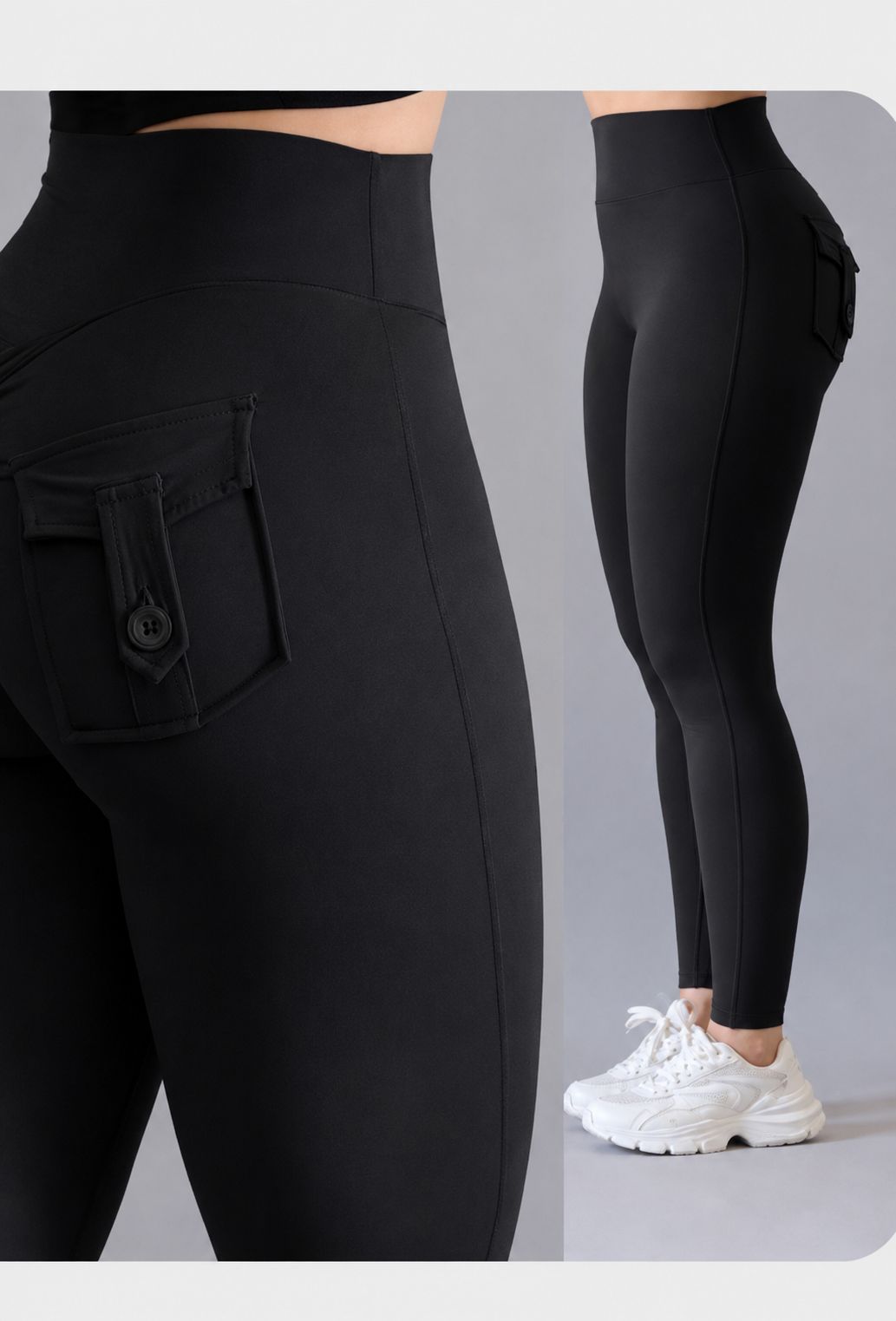 Leggings with Back Cargo Pocket