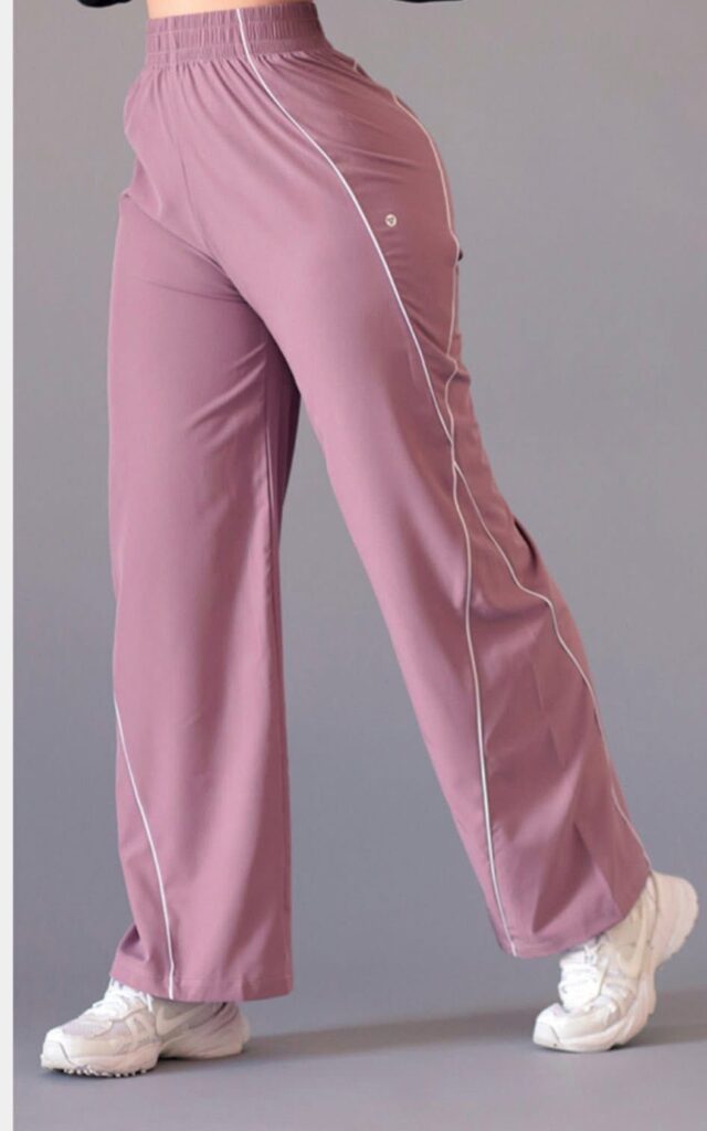 Dusty Pink Wide-Leg Pants