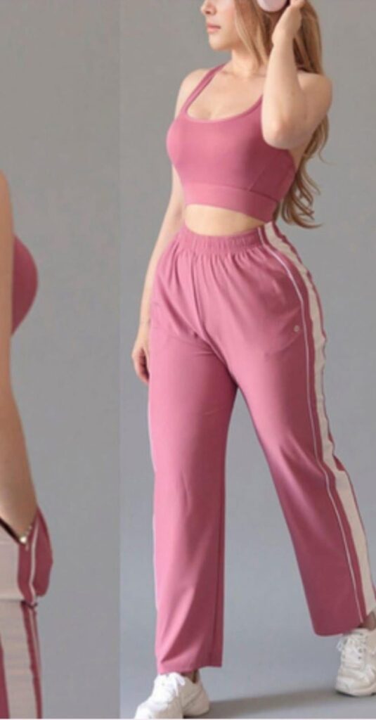 Top + Windbreaker Pants Set