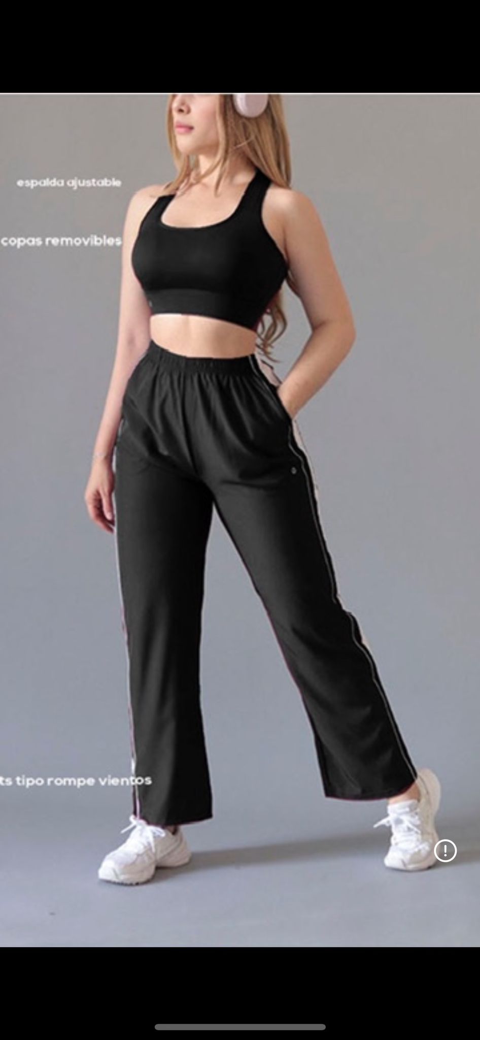 Top + Windbreaker Pants Set - Image 4